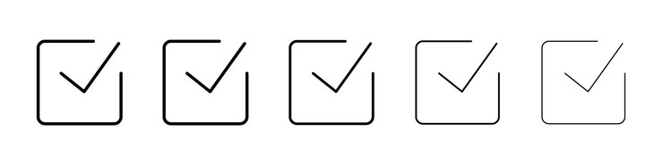 Vector correct icon vector logo sign