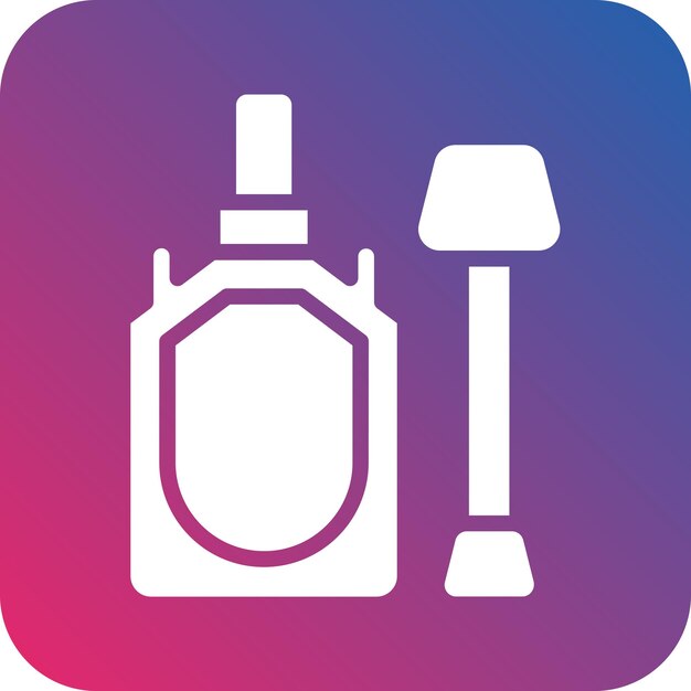 Vector correction fluid icon style