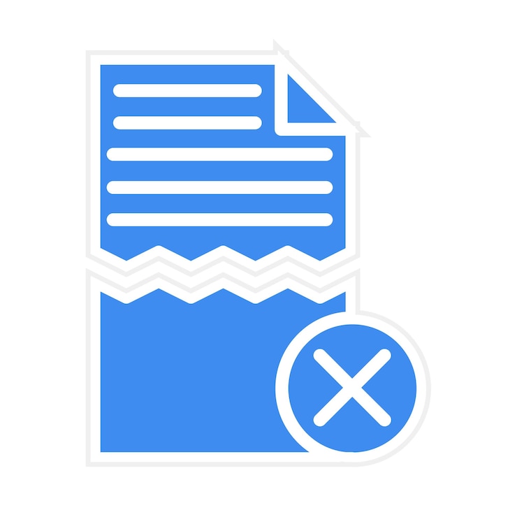Vector corrupted file icon vector image can be used for corruption