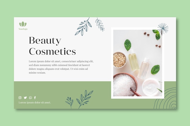 Cosmetic banner template