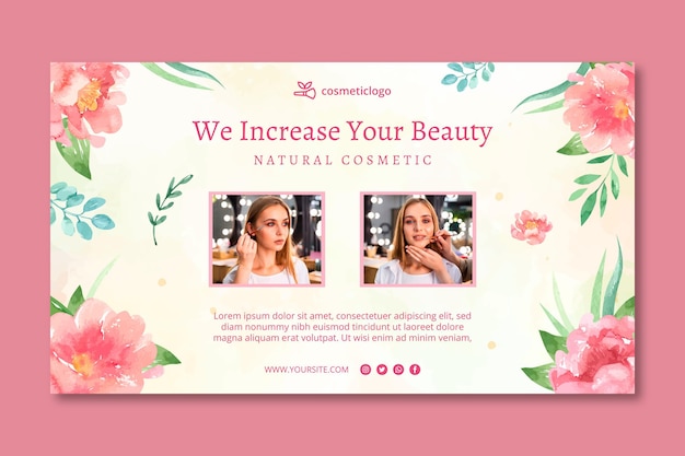 Cosmetic banner template