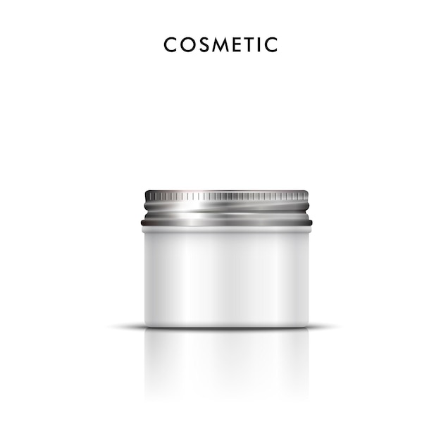 Vector cosmetic blank container for cream