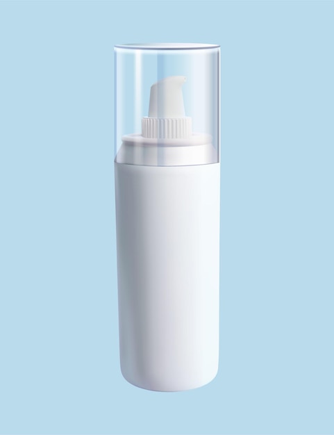 Vector cosmetic blank pump bottle mockup