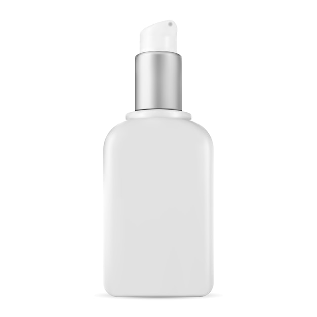 Cosmetic bottle with dispenser. pump container