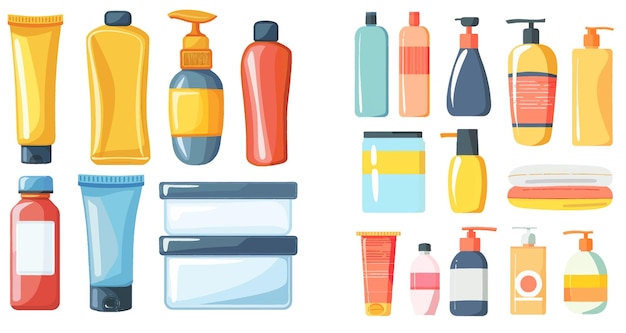 Cosmetic bottles and tubes