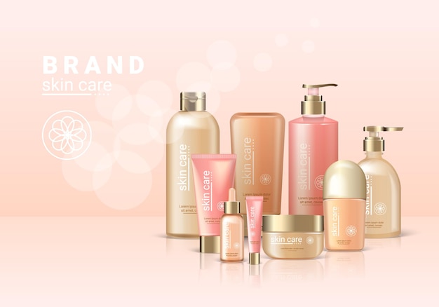 Cosmetic Brand Packages Composition