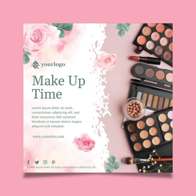 Cosmetic flyer template