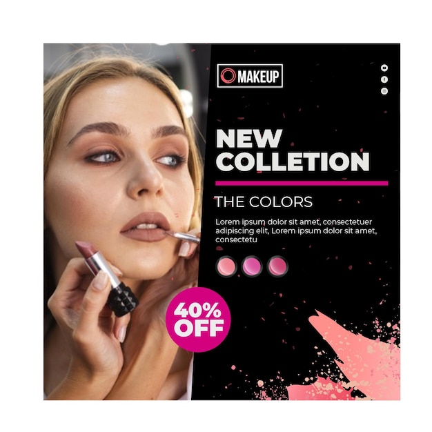 Cosmetic flyer template