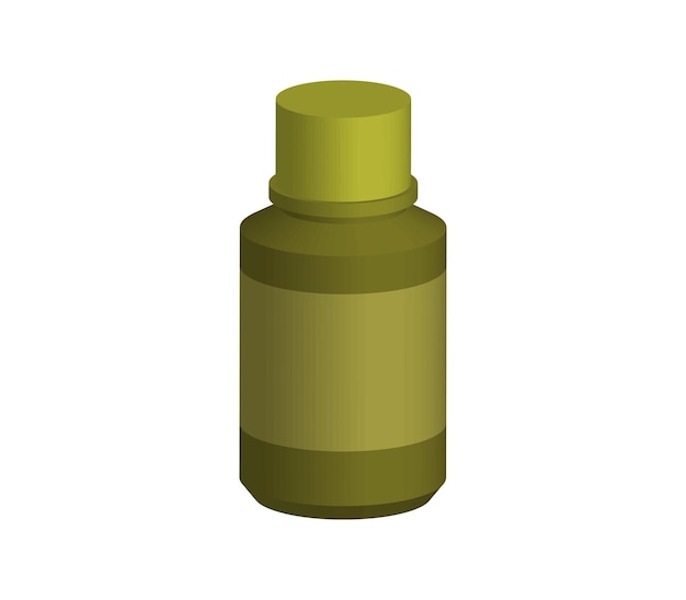 Vector cosmetic jar bottle