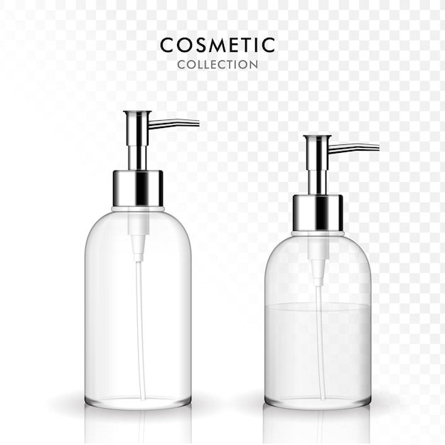 Cosmetic liquid soap bottle