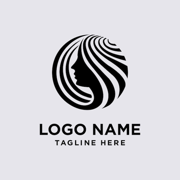 Vector cosmetic logo design concept illustration simple and luxurious