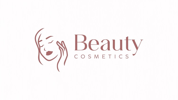 Vector cosmetic logo design template