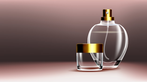 Vector cosmetic product jars