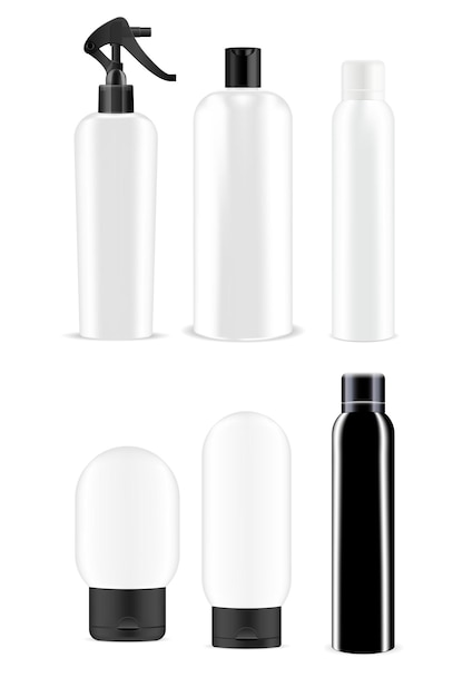 Vector cosmetic product package set