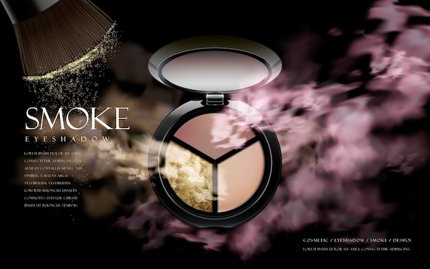 Vector cosmetic smoke eyeshadow