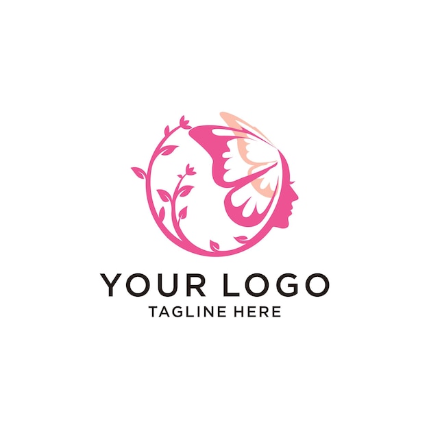 Cosmetic spa logo premium vector design