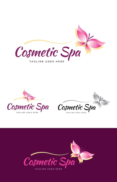 Vector cosmetic spa logo template