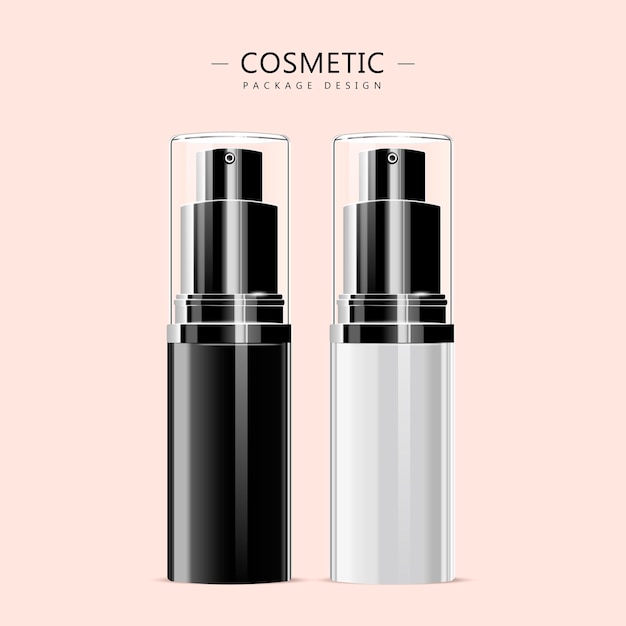 Cosmetic spray bottle template