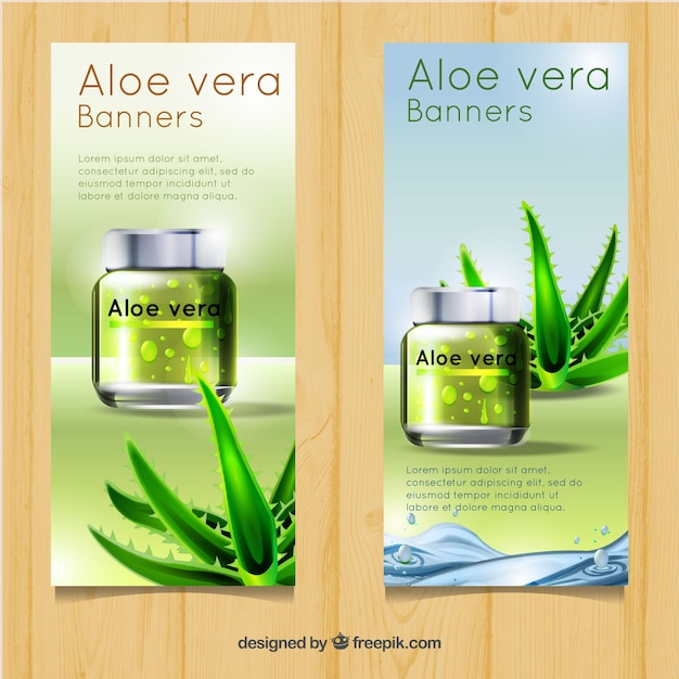 Cosmetica aloe vera banner