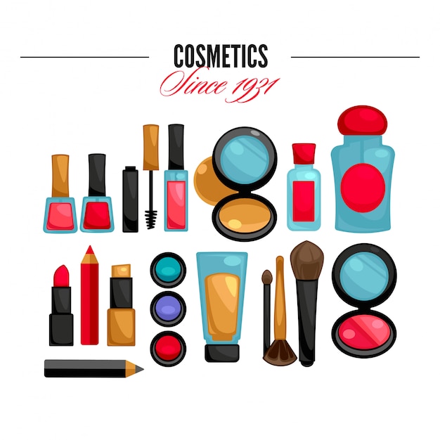 Cosmetica en fashion make-up objecten