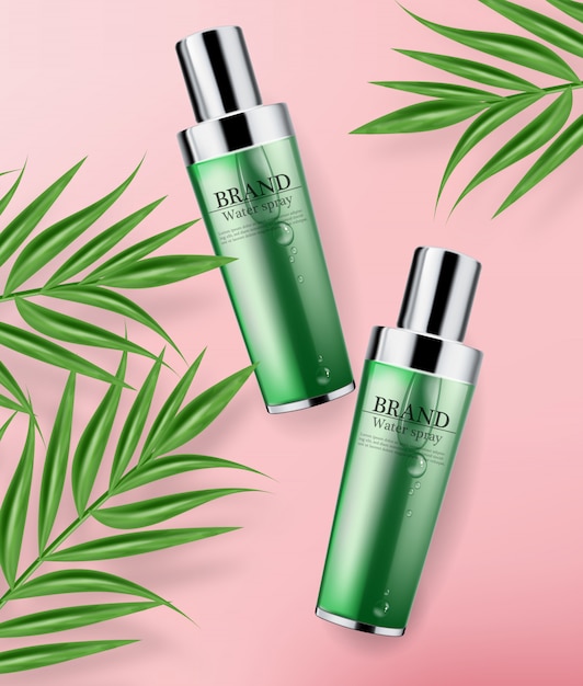 Cosmetica groene crème en spray