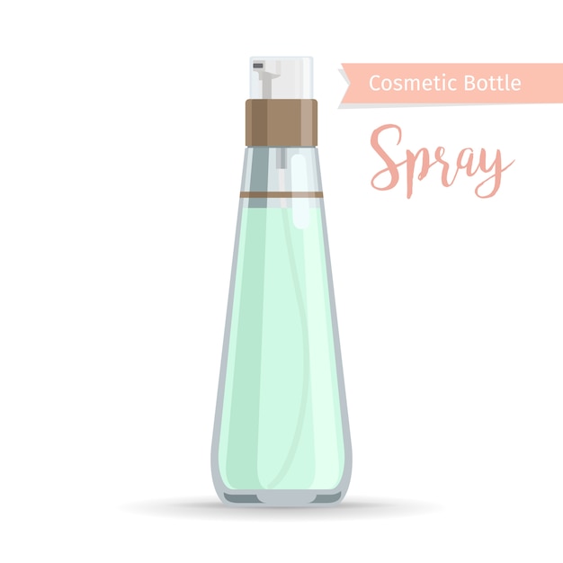 Cosmetics bottle product for spray