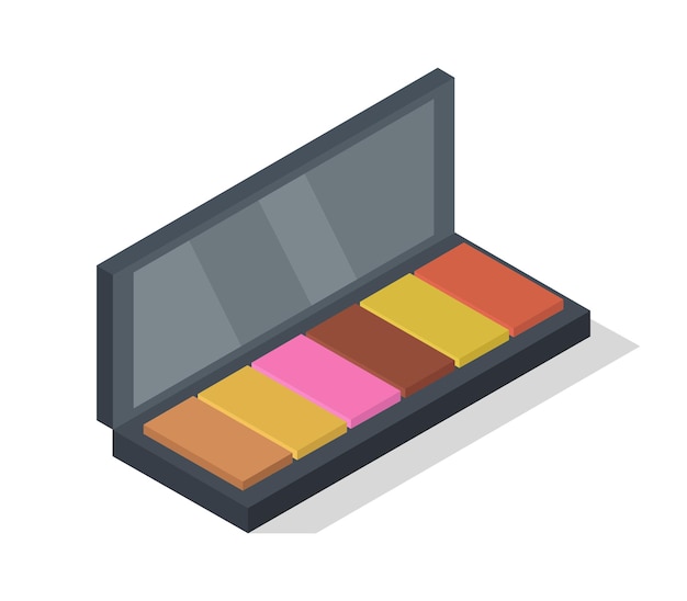 Vector cosmetics isometric