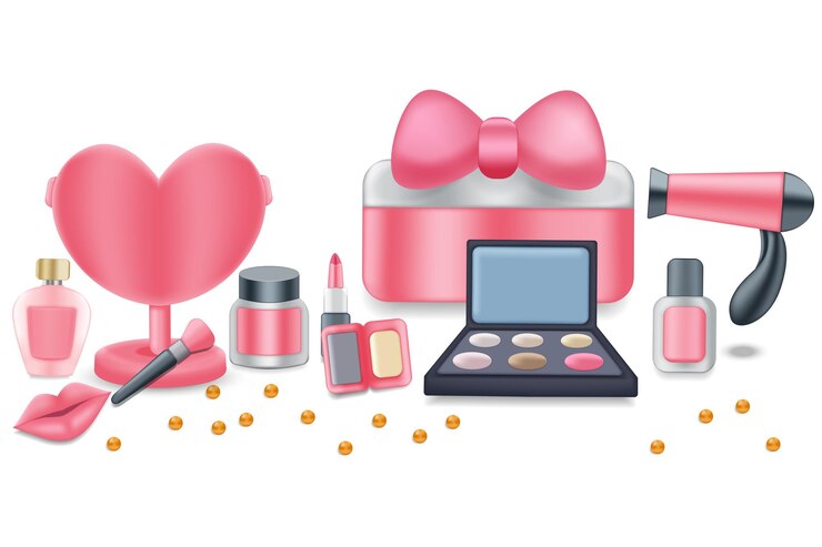 Vector cosmetics set vector realistic isolated on white background
