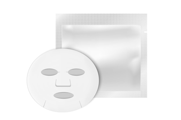 Cosmetisch bladmasker Blanco folie of plastic sachet voor medicijnen