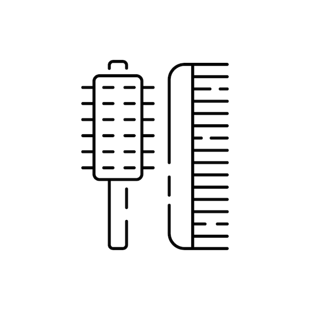 Cosmetische lijn icon set Kunststof gezicht schoonheidsverzorging vector Medische procedure met oog, lip en neus illustratie Kam