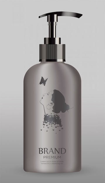 Cosmetische metalen fles