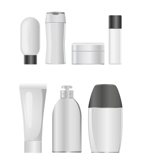 Cosmetische plastic fles pictogramserie