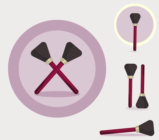 Cosmetology logo elements