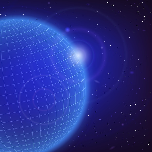 Vector cosmic blue background