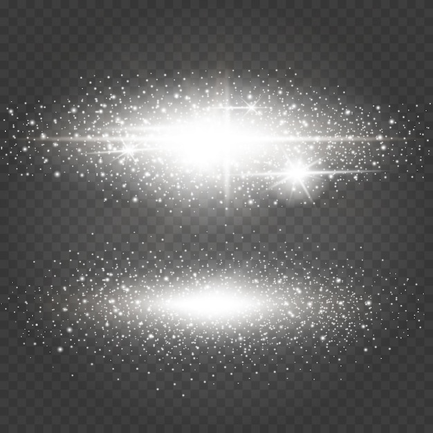 Vector cosmic christmas shining effect