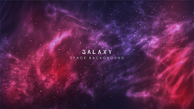 Cosmic Milky Way Galaxy Gradient Abstract Space Banner Background