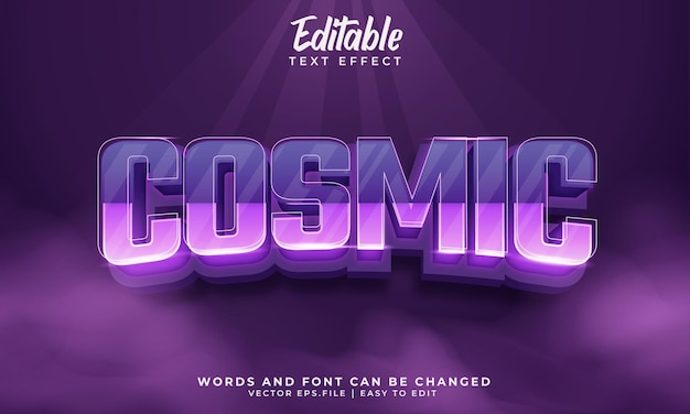 Cosmic text effect