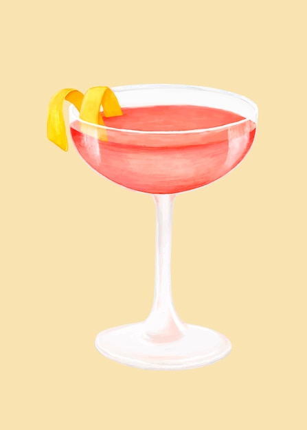Cosmopolitan cocktail alcoholische dranken illustratie vector