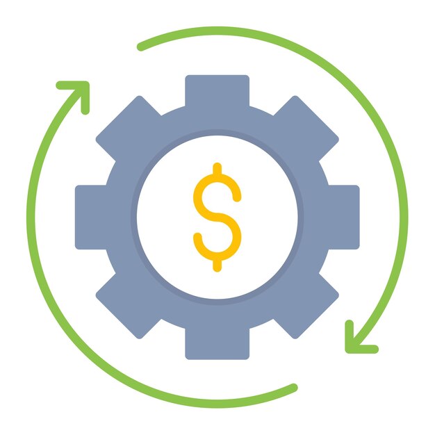 Cost Management Vector Illustratie Stijl