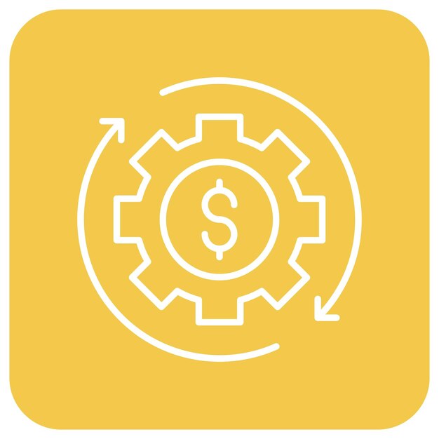 Cost Management Vector Illustratie Stijl