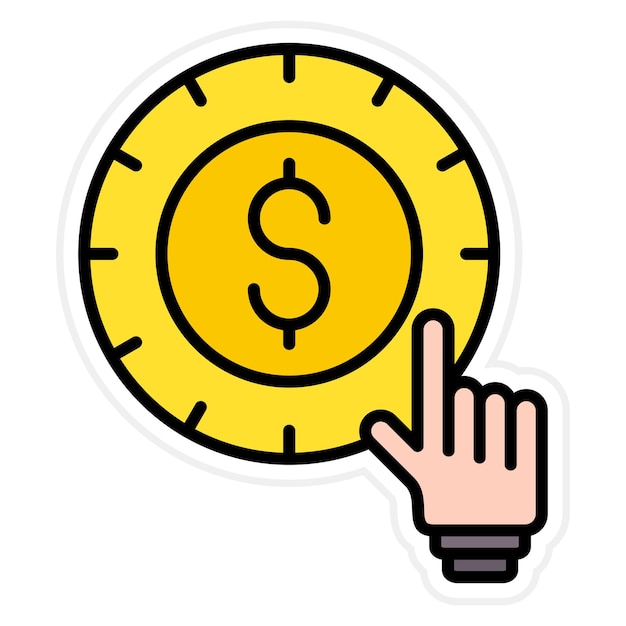 Cost Per Click icon vector image Can be used for Influencer Marketing