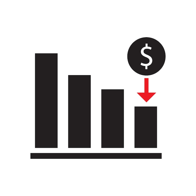 비용 절감 차트 데이터 분석 및 주식 사업 하락
