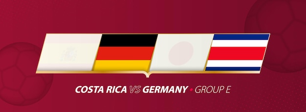 Costa Rica Germany football match illustration in group A