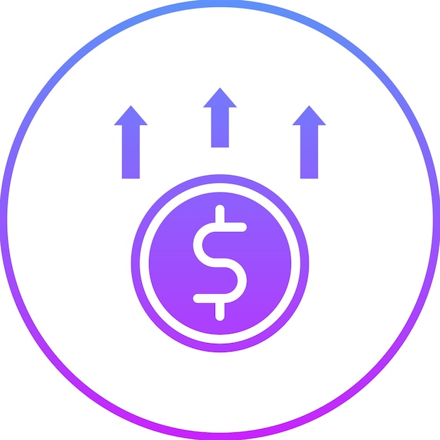 Illustrazione dell'icona del vettore dei costi dell'iconico contabile