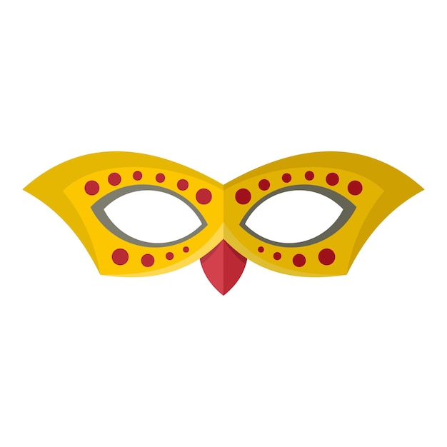 Costume mask icon Flat illustration of costume mask vector icon for web