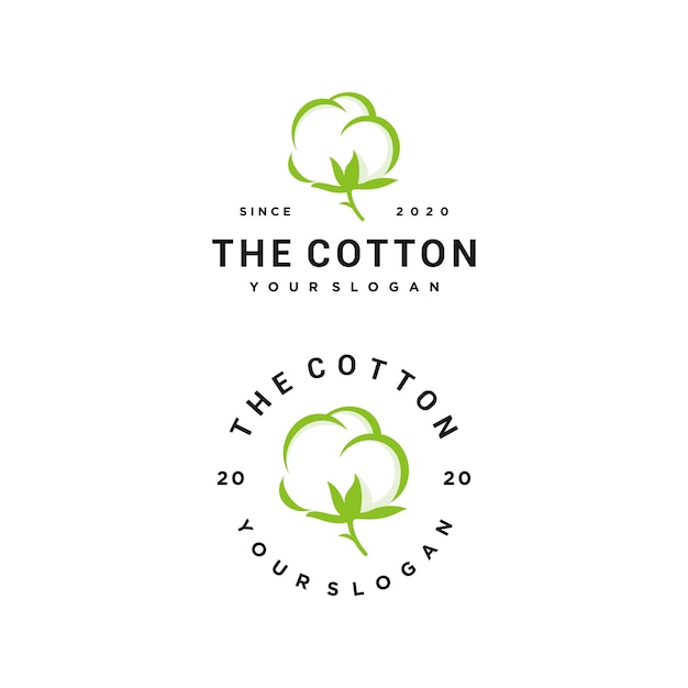 Cotton logo set