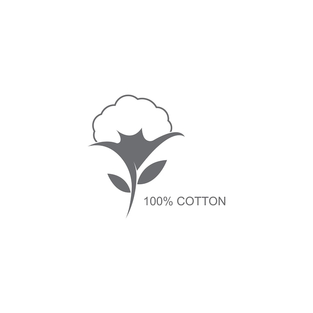 綿のロゴのテンプレート ベクトル