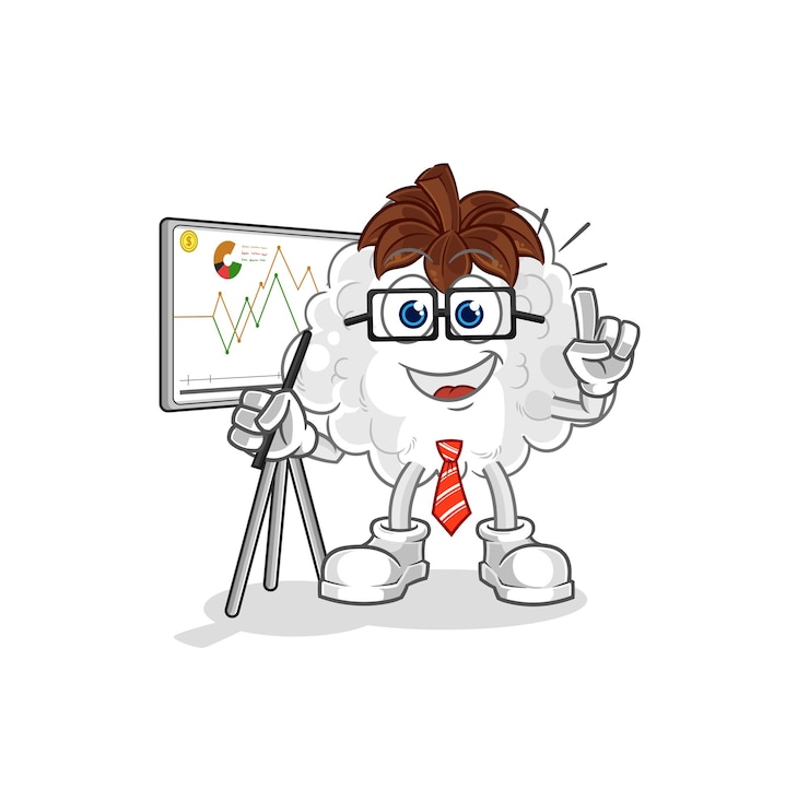Vector cotton marketing character cartoon mascot vector