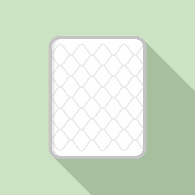 Cotton mattress icon Flat illustration of cotton mattress vector icon for web design