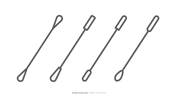 Vettore illustrazione vettoriale della progettazione dell'icona dei bastoncini di cotone